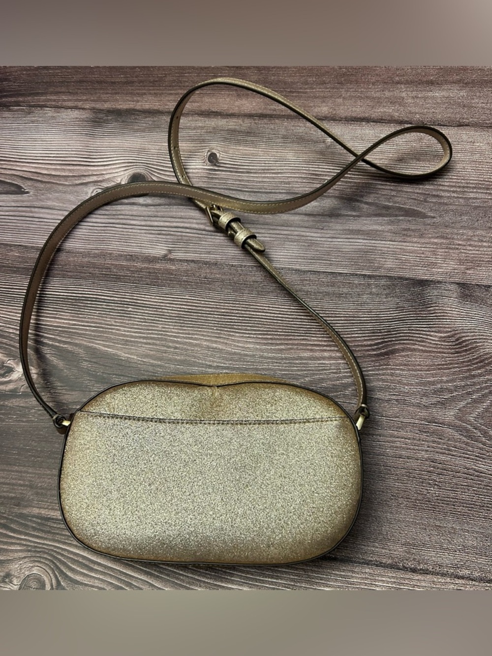 Kate Spade Gold Glitter Crossbody Bag - Picture 7 of 11